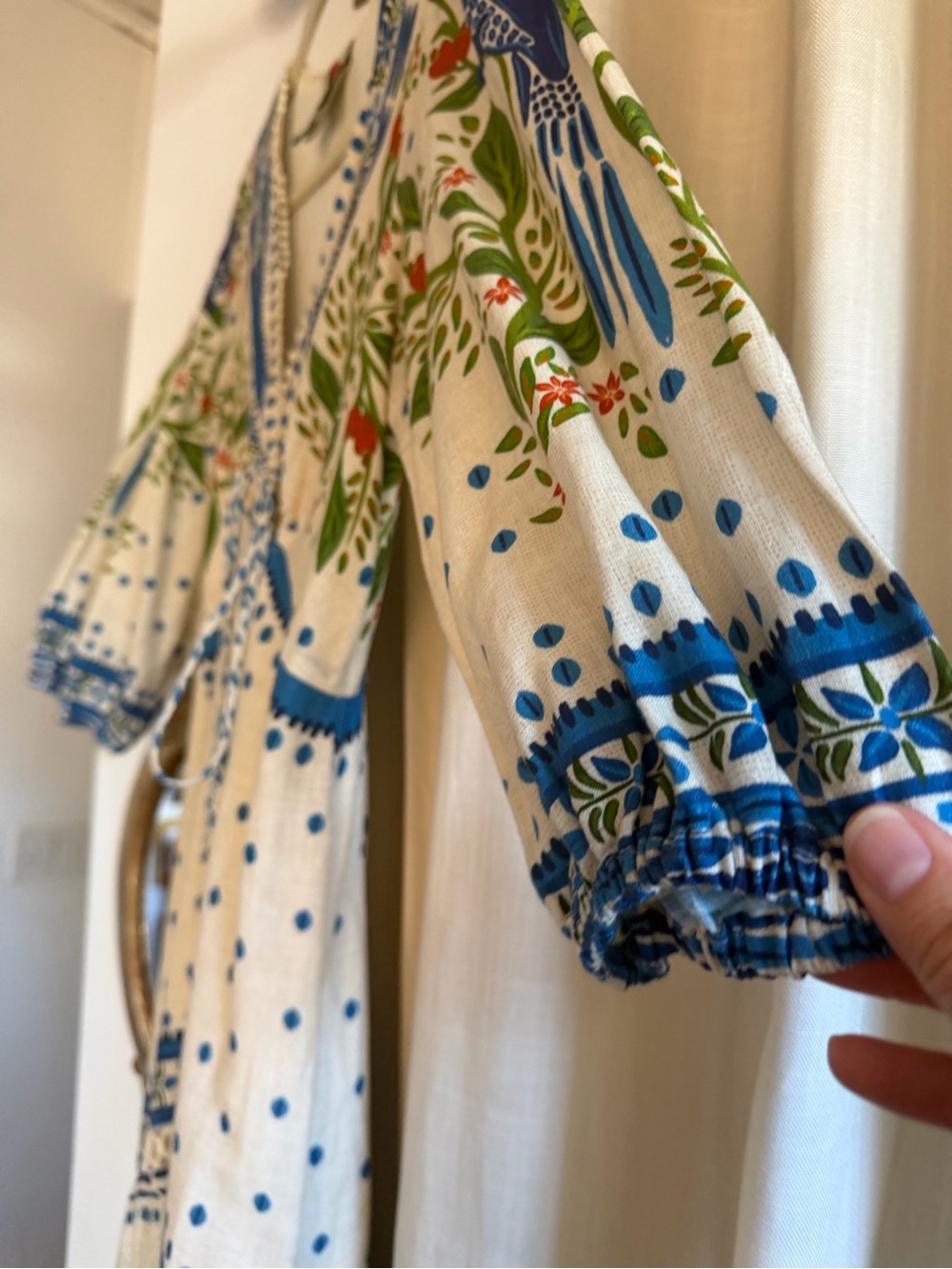 Farm Rio Macaw Flight Tiered Maxi Dress XS - Picture 7 of 14